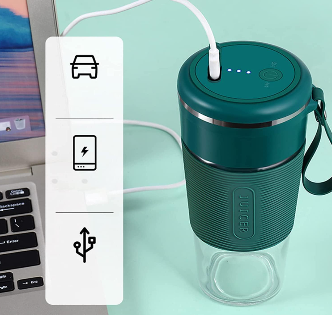 Prenosni USB mini blender – Mini mešalnik za sadje, smoothije in koktajle na poti - Image 5